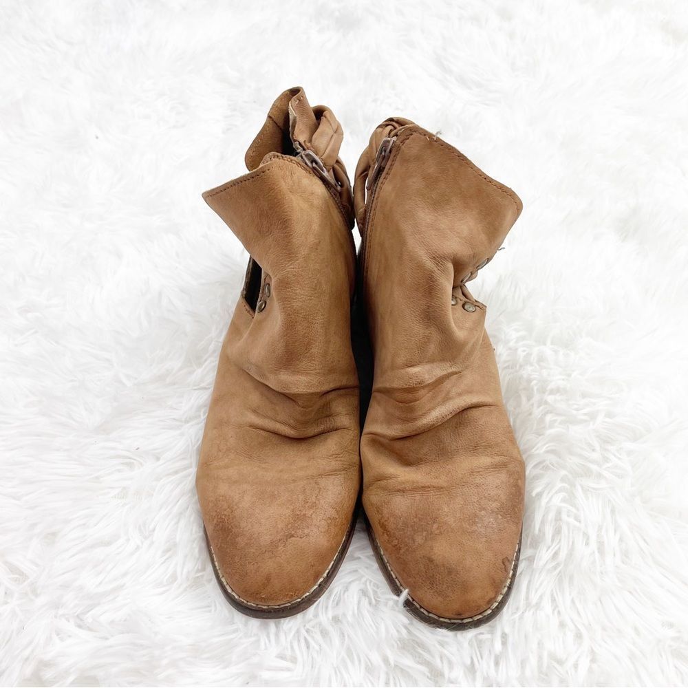 Free People Landslide Braided Leather Ankle Booties - Picture 4 of 12